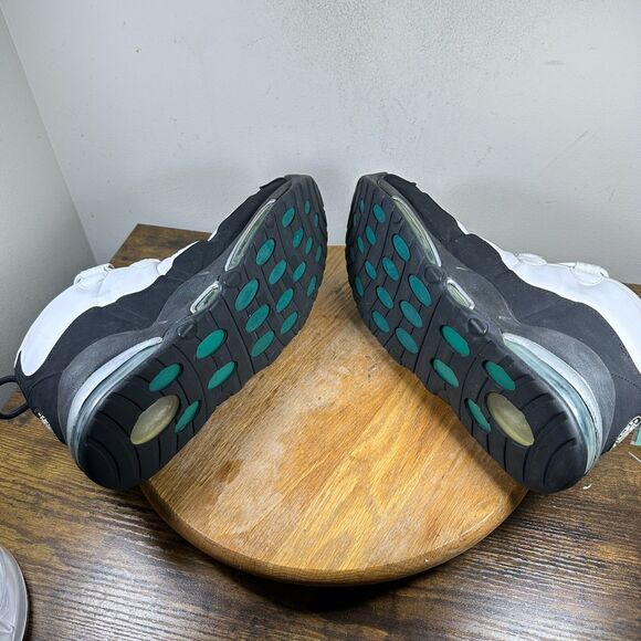 Nike Air Max Uptempo 95 White Black Teal Shoes Sneakers Men\'s Size 13 DX4236-100 main image 4